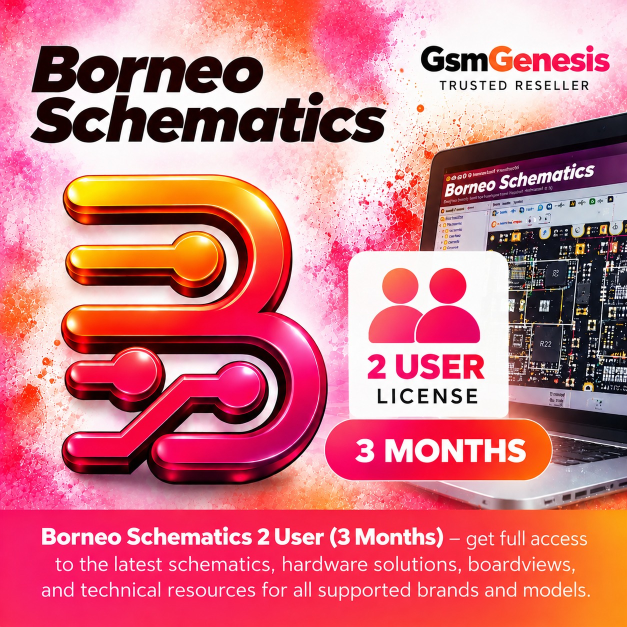 Borneo Schematics 2 Users (3 Months)