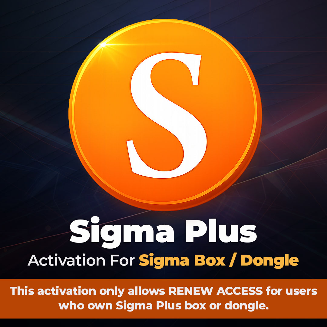 Sigma Plus 6 Month Access Activation For Sigma Box / Dongle