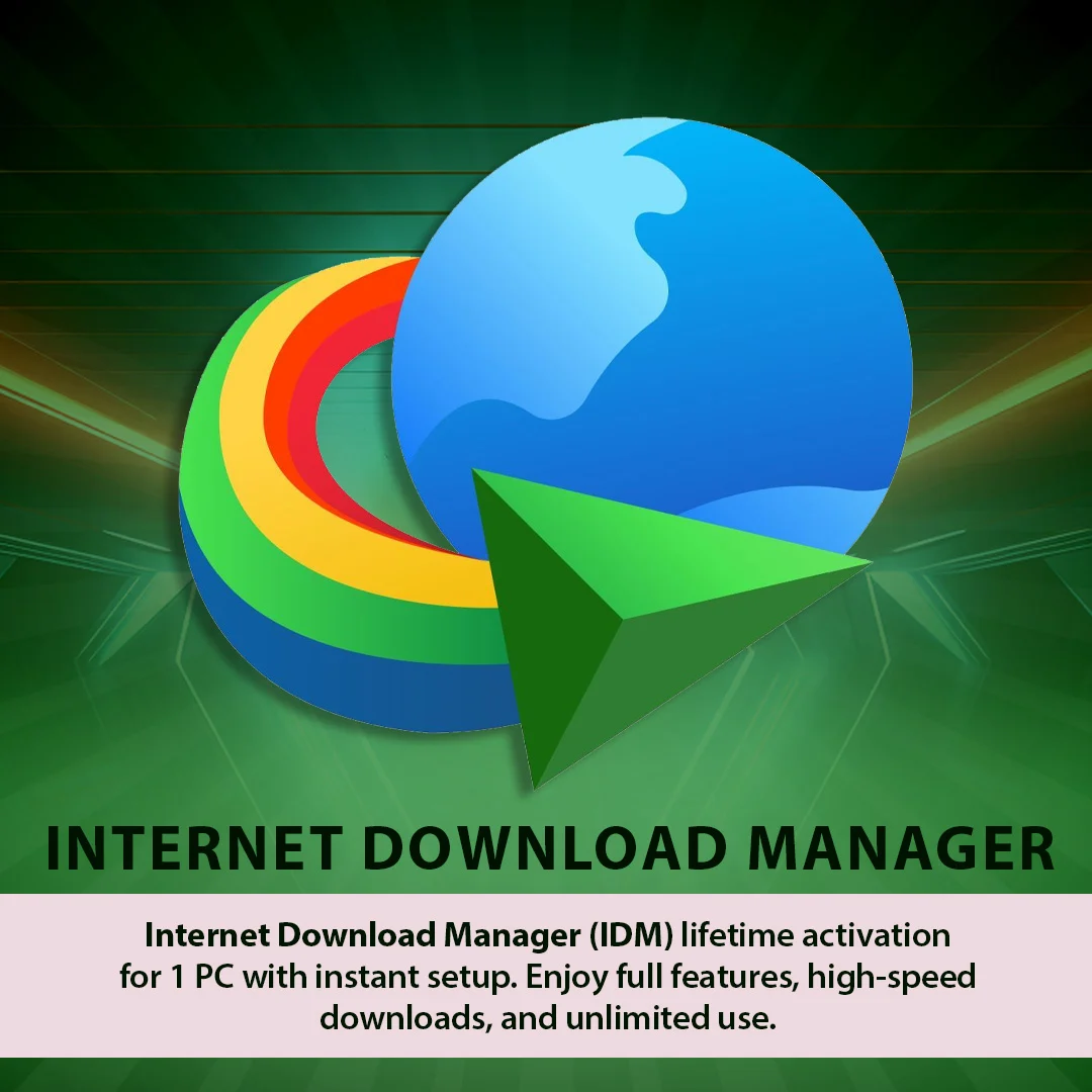 Internet Download Manager (IDM) – 1 Year License | 1 PC | Instant Activation