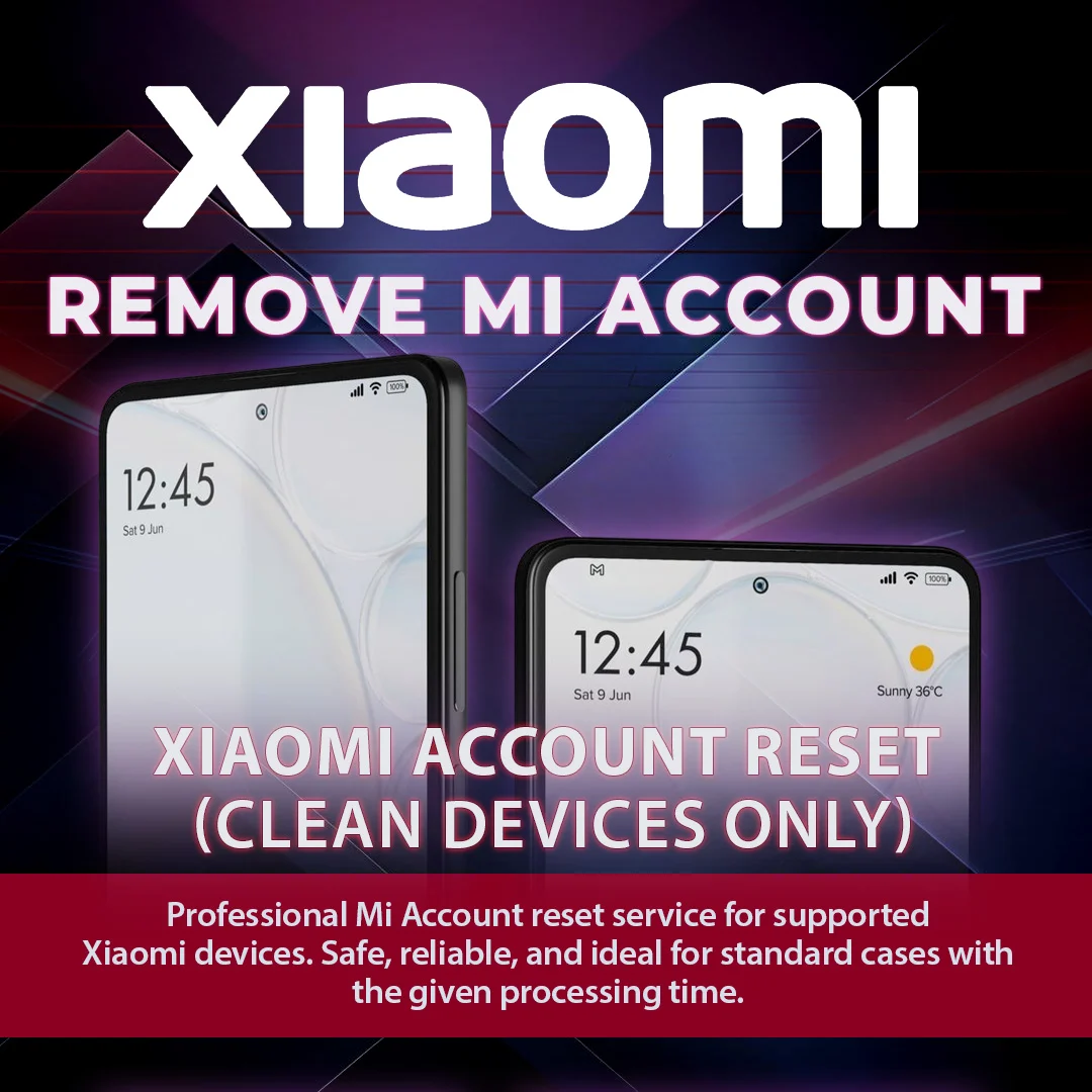 Xiaomi Account Remove Service All Devices [Thailand] [Regular Service]
