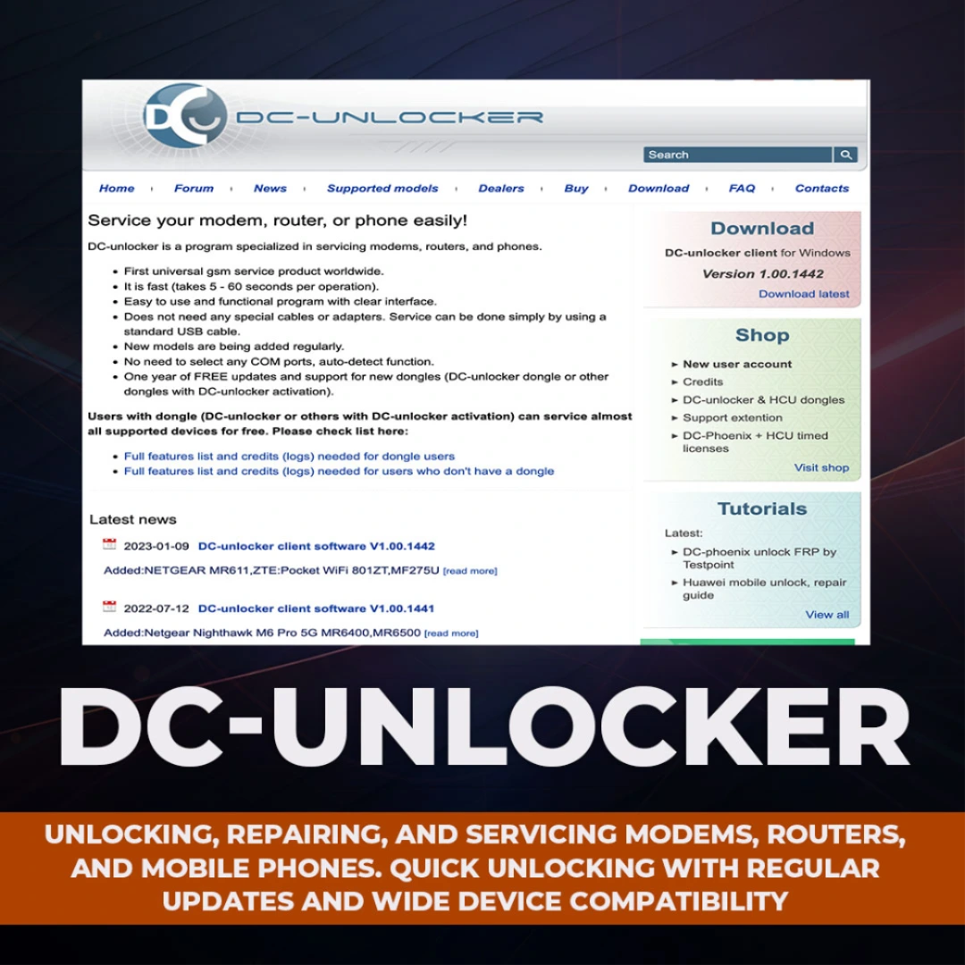 DC Unlocker Activation 2 Years Support