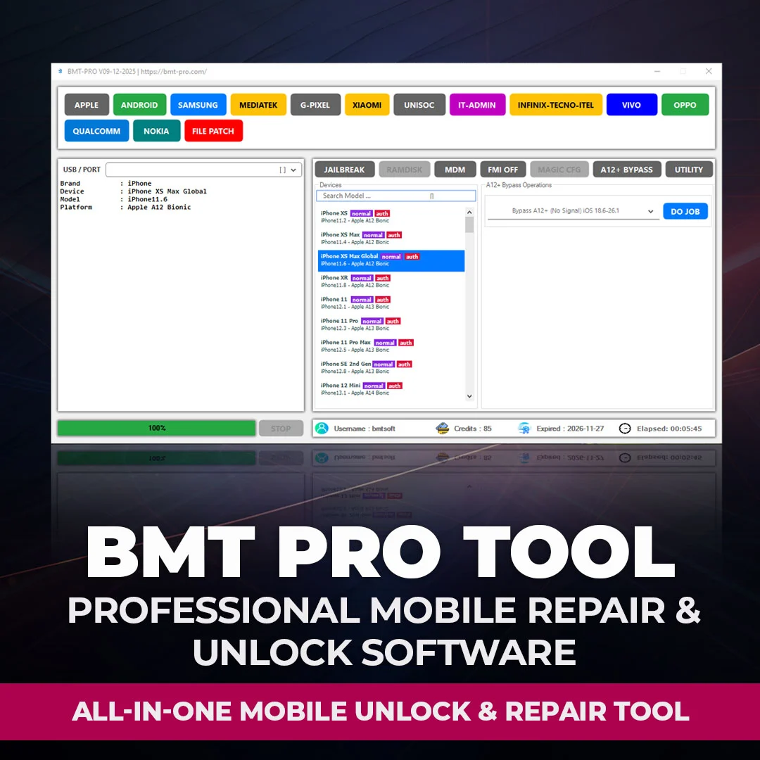 BMT Pro License 1 Day [ New & Renew ] Support Apple & Android